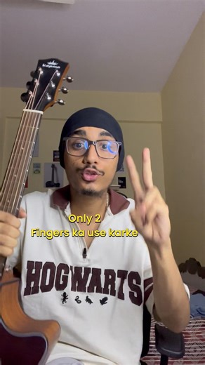 2 Finger Chords For Beginners | Easy Trick🤯 #shorts