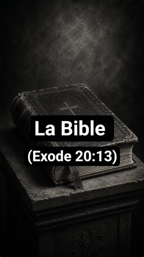 Le vrai sens derrière "tu ne tueras point" (Exode (20:13)