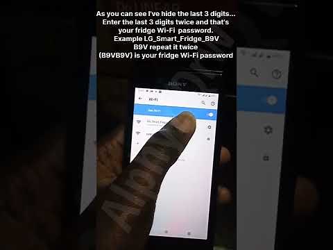 LG Smart Fridge Wi-Fi Password (How to find a Wi-Fi password of LG Smart Fridge)