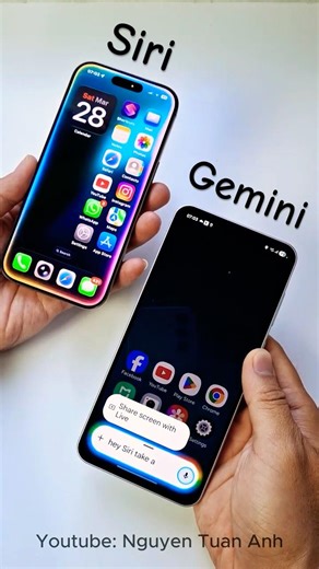 Siri ios 26 vs Gemini android 16