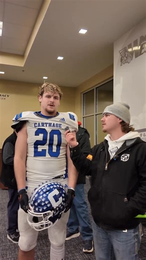 CMG Sports | Post Class 5 Missouri State Championship game. With Carthage Senior Landon Bland. #football #missouri #fyp #highschoolfootball... | Instagram