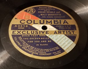 Oscar Seagle And Male Quartette / Oscar Seagle - When They Ring The Golden Bells For You And Me / The Old Rugged Cross