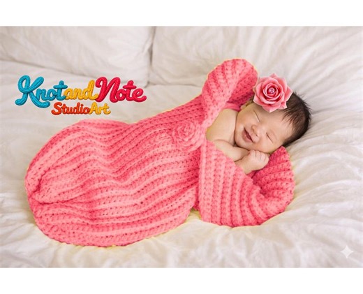 Crochet Baby Cocoon Swaddle Pattern | Newborn Photo Prop Tutorial (PDF Download) - Etsy