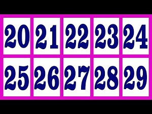 Learning Numbers Names 20 to 29 With Picture | Twenty to Twenty Nine Numbers For Kids
