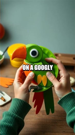 Colorful Paper Plate Parrot Craft