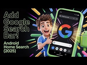 How to Add Google Search Bar to Android Home Screen (2025)