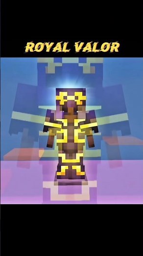 Minecraft Royal Valor Armor Set – Epic Golden Knight Look!"