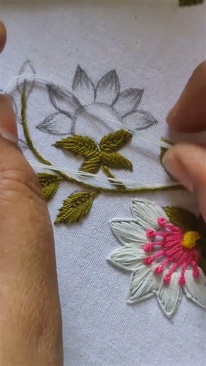flower hand embroidery design
