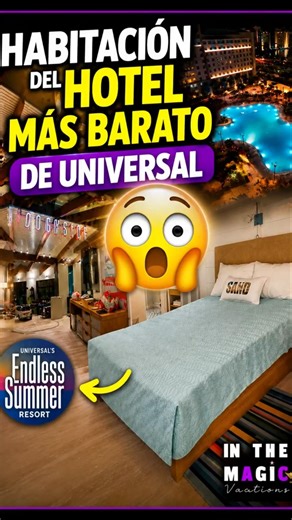 La habitación del hotel MÁS BARATO de Universal 😳