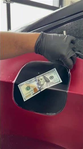He Tried to Hide $100 on His Car… But People Found It! 😨