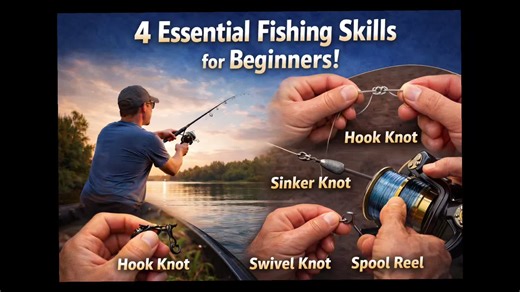 4 Basic Fishing Skills for Beginners#fishing #angler #钓鱼