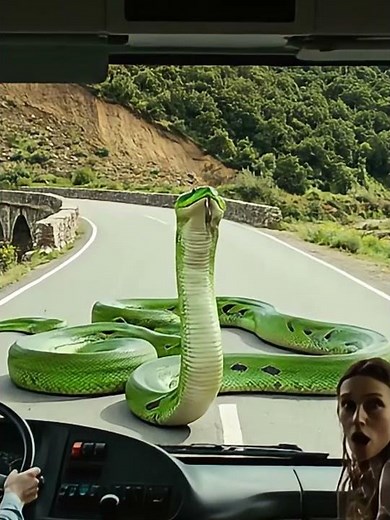Giant Anaconda Saves a Bus Full of Passengers | Incredible Rescue - #anaconda #wildlife #rescue