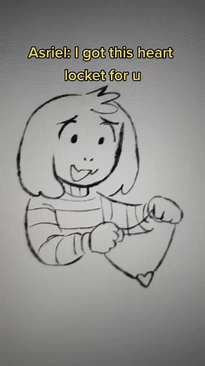 Undertale Chara and Asriel Heart Locket Moment