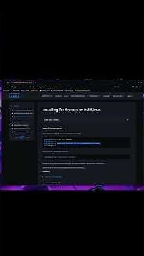 install tor browser in kali linux #kalilinux #linux #cmd #darkweb