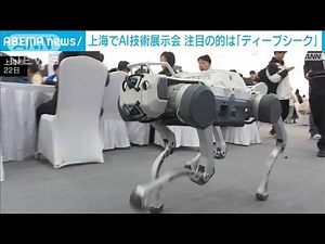 注目の「ディープシーク」や投げられても立つ犬型ロボットも 上海でAI技術の展示会(2025年2月23日)