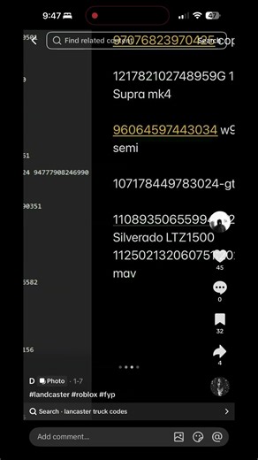 ￼Here’s some codes for Lancaster Myrtle beach