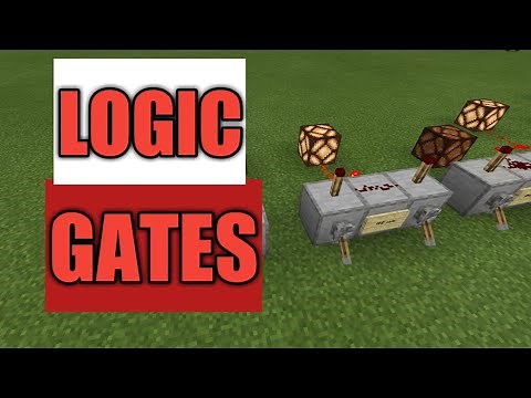 Minecraft Bedrock Logic Gates