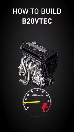 How to build a B20 VTEC 200HP Thank you for loving art #honda #bseries #b20vtec #jdm #hondacivic