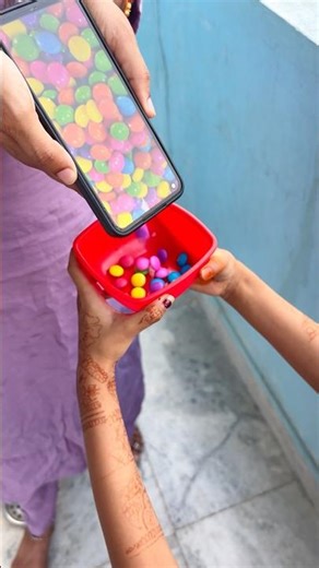 Gems Started Coming Out of Phone 😱🍬 #viral #comedy #funny