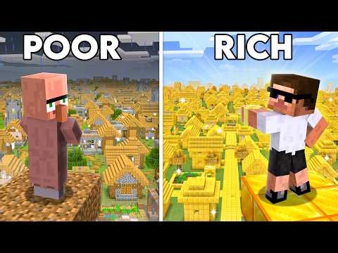 I Transformed Poor Village to Rich in Minecraft...