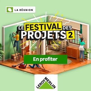 652K views · 332 reactions | Le Festival des Projets continue chez Leroy Merlin Réunion ! On garde le rythme, les bons plans sont encore au rendez-vous dans tous les rayons  C’est le moment de passer du rêve à la réalité – on s’y met ensemble ?  Découvrez vite notre catalogue ici : https://bit.ly/41foXgc | Leroy Merlin Sainte Marie Réunion | Facebook