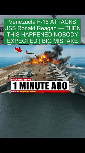 Venezuela F-16 ATTACKS USS Ronald Reagan — THEN THIS HAPPENED NOBODY EXPECTED | BIG MISTAKE