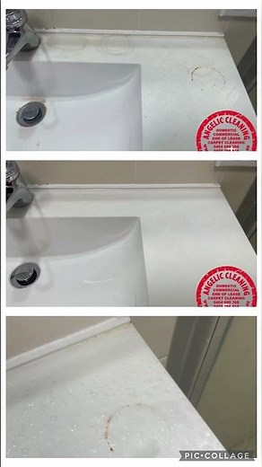 How to remove rust from bathroom sink?