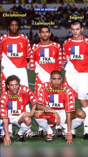 AS Monaco squad 1999🔥Nations❤️#footballshorts #asmonaco #footballlegends