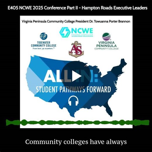 Virginia Peninsula Community College President on Accelerated Workforce Education | Marc Goldberg posted on the topic | LinkedIn
