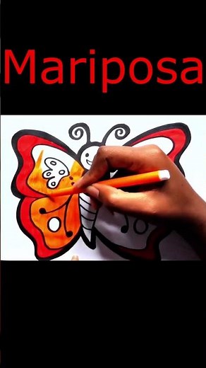 Dibuja y Colorea Una Mariposa 🦋🌈 Dibujos Para Niños #dibujosfaciles #dibujosfelices #drawingforkids