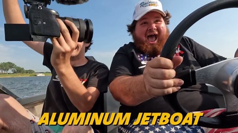 They gave this jet boat way more power than it needed… this thing looks like it should be illegal