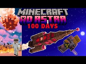 I Survived 100 Days NUKING A MASSIVE ASTERIOD to save Earth with AD ASTRA