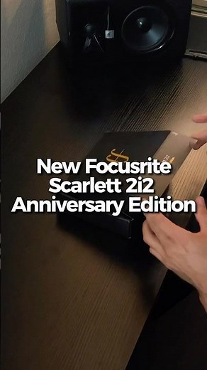 Focusrite Scarlett 2i2 4th Gen Anniversary Edition 🔊🌊 #audioproduction #interface #studiomusical