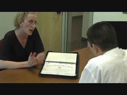 Professional Interview using a portfolio presentation