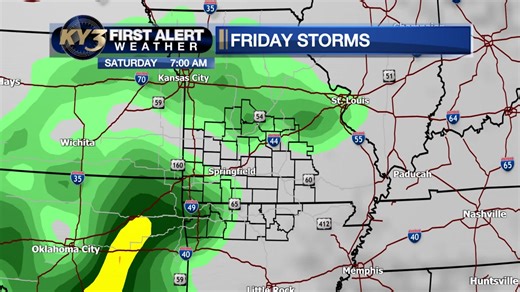 The rain forecast for this weekend will arrive later than scheduled. | Ron Hearst KYTV