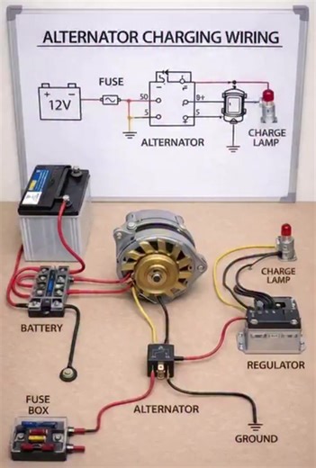 ‏Alternator wiring diagram.....