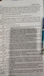 Show the Machinery Account for the years 2020-21, 2021-22 and 2... | Filo