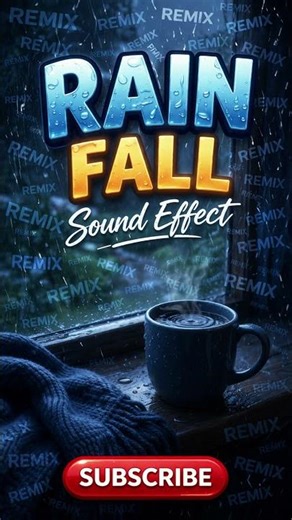 Relaxing Rainfall Sound Effect 🌧️ | Calm Rain Ambience SFX