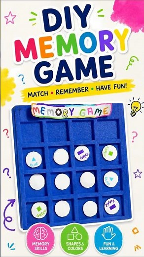 DIY Memory Game 🧠 | Fun Matching Activity for Kids