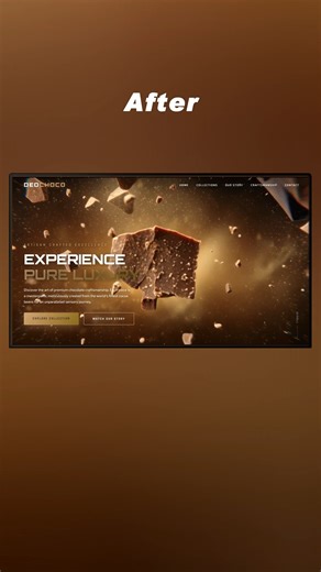Niyamu on Instagram: "WEBSITE DESIGN FOR CHOCOLATE BUSINESS UI Design in Figma Animation in Figma Tutorial For Beginners What do you Think about this Web Design ? Share Your Thoughts as a Comment Below 👇 This Video is Showing How We Made a Website For a Client Who Need to Design a BEST Looking Beautiful Website Design For Their Business to Increase More Sales From Website. 🔥 Watch the Before & After View of UI UX Design of a Website We Made using Figma and Custom Coding For a Client figma tuto