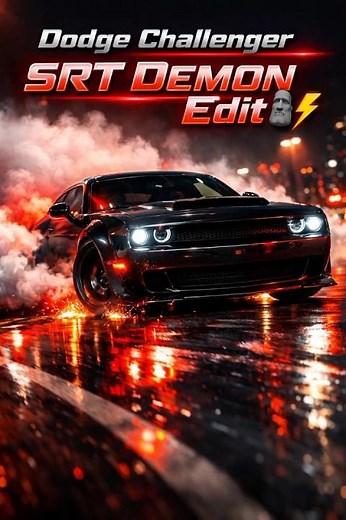Dodge Challenger SRT Demon 4k edit 👹🔥 900HP Monster 💀