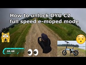 How to unlock DYU C2 full e-moped mode 25km/h