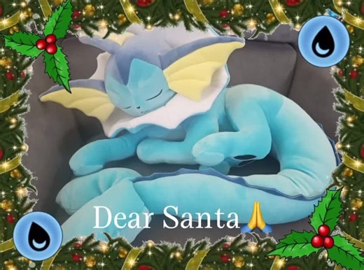 I LOVE VAPOREON‼️‼️‼️ #Vaporeon #Christmas #pokemon | vaporeon