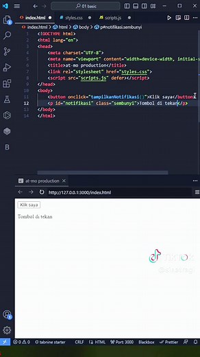 Tutorial Visual Studio Code: HTML, CSS, dan JavaScript
