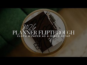 2026 Planner Flipthrough | A5 Cloth & Paper Setup