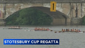 Stotesbury Cup Regatta races resume after being temporarily suspended due to storm delay Friday