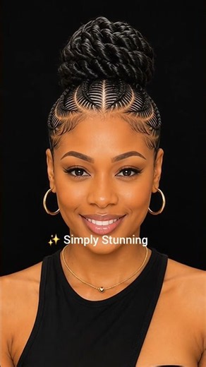 Stunning Cornrow Hairstyle ✨ Intricate & Elegant Braids