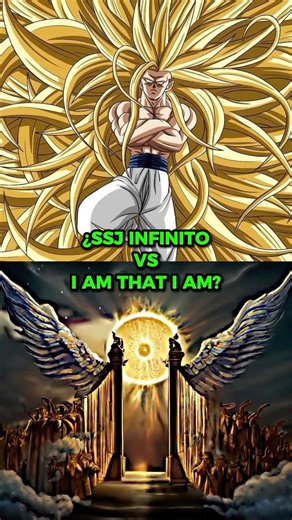 ¿QUIEN GANARIA UN COMBATE ENTRE EL SUPER SAIYAJIN INFINITO VS I AM THAT I AM? #shorts