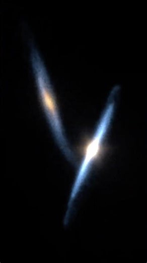 Watch 2 Galaxies collide #space #universe #simulation