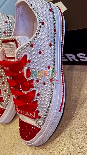 DIY Bling Converse Shoes: How to Decorate Sneakers with Pearls and Rhinestones
